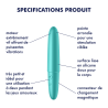 Satisfyer Vibro Ultra Power Bullet 6 Satisfyer Turquoise